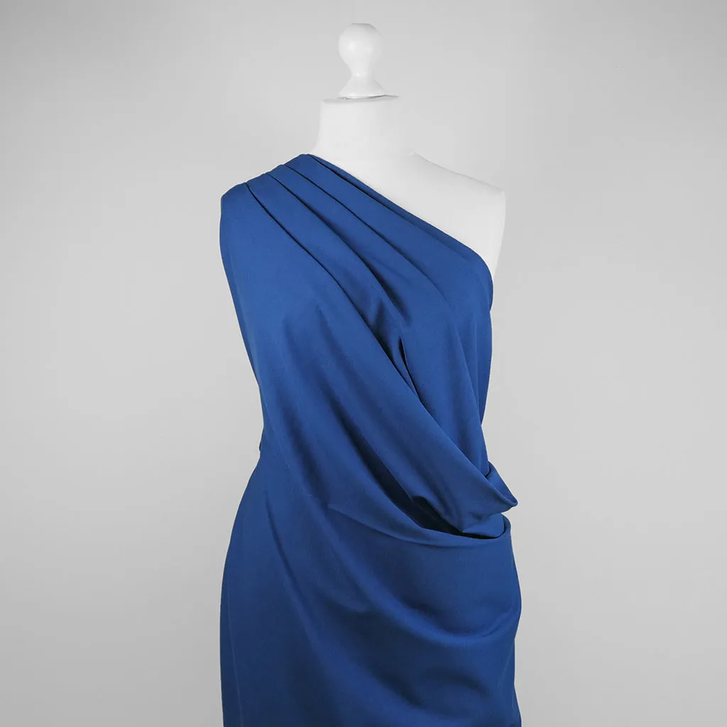 Milan - Royal Blue, Viscose Rich Ponte de Roma Fabric Sample