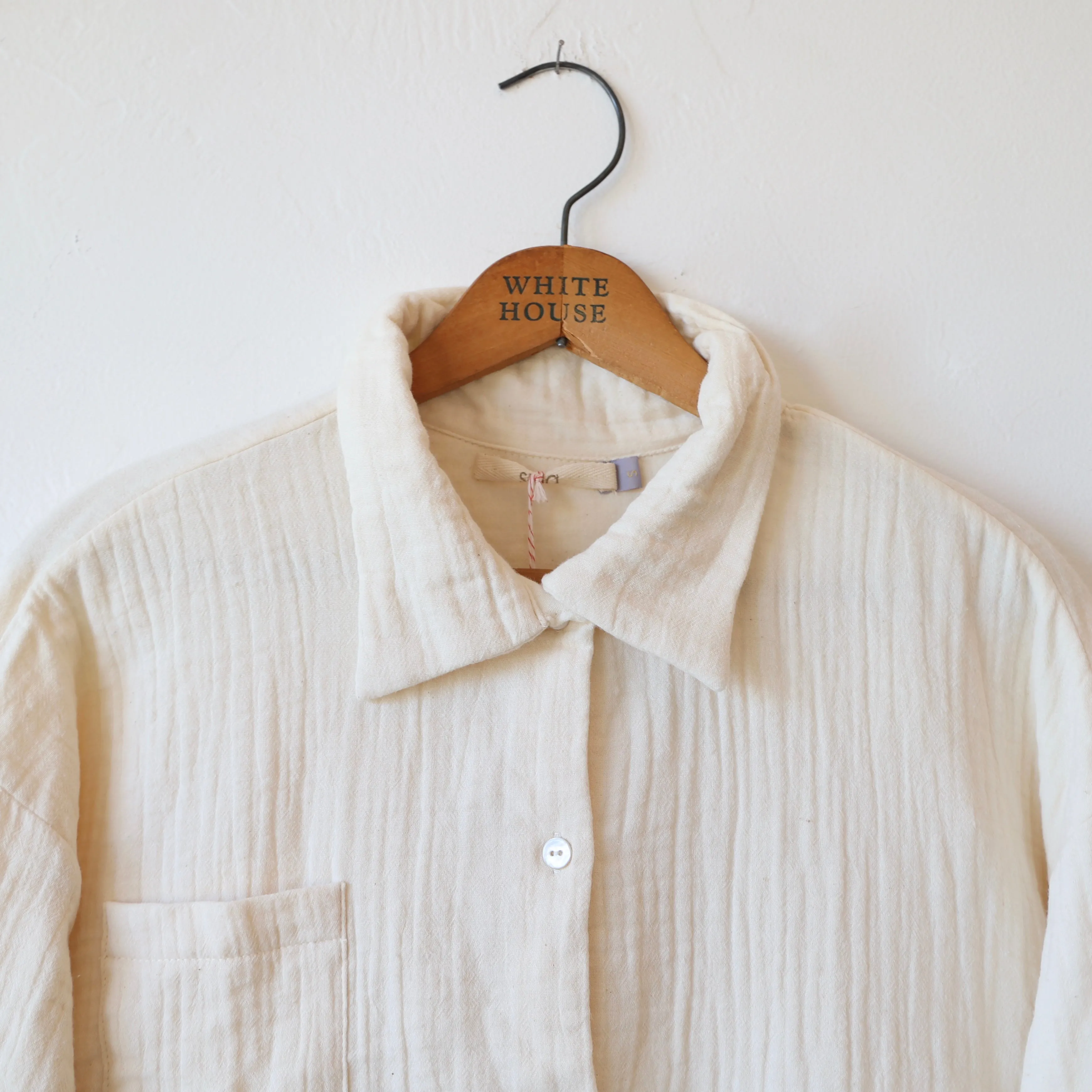 Sula Brushed Cotton Shirt - Cream