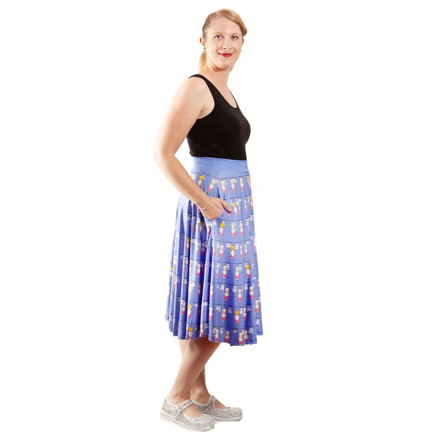 Washing Day Swishy Skirt With Pockets